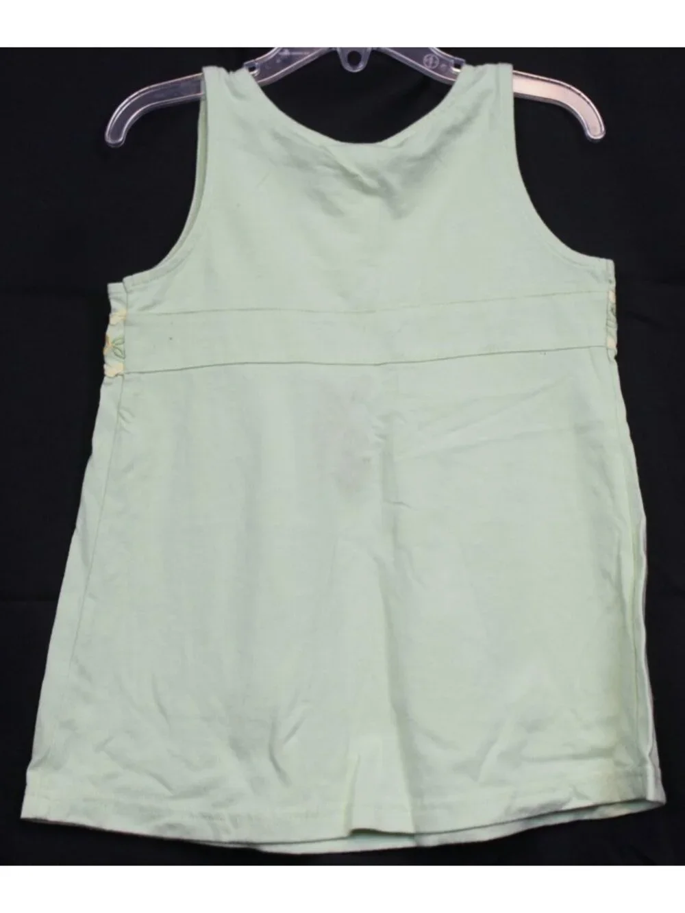 2007 Gymboree Sunflower Fields Tank top sz 5 Baby Doll Empire Flower Embroidery